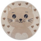 AKCE: 100x100 (průměr) kruh cm Dětský koberec Adventures 105963 Cream Beige kruh