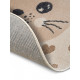 AKCE: 100x100 (průměr) kruh cm Dětský koberec Adventures 105963 Cream Beige kruh