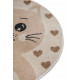 AKCE: 100x100 (průměr) kruh cm Dětský koberec Adventures 105963 Cream Beige kruh