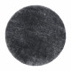 AKCE: 120x120 (průměr) kruh cm Kusový koberec Brilliant Shaggy 4200 Grey kruh
