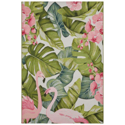 AKCE: 80x165 cm Kusový koberec Flair 105614 Tropical Flamingo Multicolored – na ven i na doma