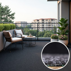 AKCE: 59x1000 cm Metrážní umělá tráva Wembley jedinečná černá