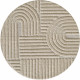 Kusový koberec Art 1121 Beige kruh