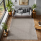 Kusový koberec Loom 4300 Brown kruh