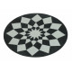 Protiskluzový kusový koberec Deko round 102303