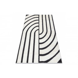 AKCE: 80x150 cm Kusový koberec Mode 8631 geometric cream/black