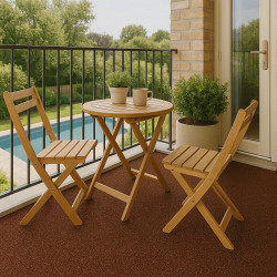 Metrážový koberec Santana čokoládová s podkladem resine, zátěžový