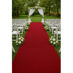 SUPER CENA: Vínový festivalový koberec metrážní Budget