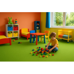 Metrážový koberec Eton zelený 41 - neúčtujeme odřezky z role