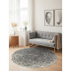 Kusový koberec Gloria Cavallo Creme Grey kruh