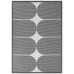 Kusový koberec Duet Bowen 106244 Black/White - na ven i na doma