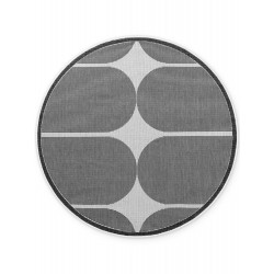 Kusový koberec Duet Bowen 106244 Black/White kruh - na ven i na doma