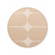 Kusový koberec Duet Bowen Beige/White kruh - na ven i na doma