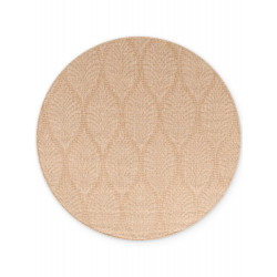 Kusový koberec Duet Liora Beige/White kruh - na ven i na doma