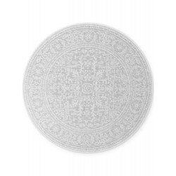 Kusový koberec Duet Kona White/Gray kruh - na ven i na doma