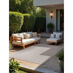 Kusový koberec Duet Rosel 106251 White/Gray - na ven i na doma