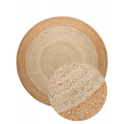 Kusový koberec Jutta 106225 Natur Ivory/Gold kruh
