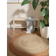 Kusový koberec Jutta Natur Ivory/Gold kruh