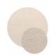 Kusový koberec Calmio Natural White kruh