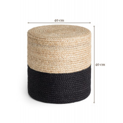 Sedací vak JUTTA POUF 106237 Beige/Black