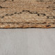 AKCE: 120x170 cm Kusový koberec Printed Jute Rowen Natural/Black