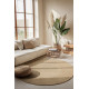 AKCE: 100x100 (průměr) kruh cm Kusový koberec Jute Braided 106007 Ivory