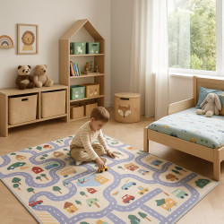 Dětský metrážový koberec Scanroad 39 - neúčtujeme odřezky z role