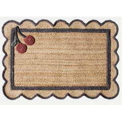 Ručně vázaná rohožka Berry SM-16 Natural Black