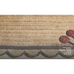 Ručně vázaná rohožka Berry SM-16 Natural Black