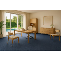 Metrážový koberec Lindau 39 Modrý, zátěžový