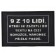 Rohožka 9 z 10ti lidí (přišlo pozdě) 40x60 cm - na ven i na doma