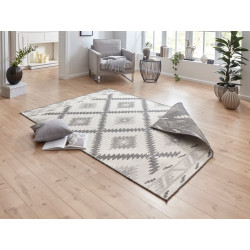 DOPRODEJ: 120x170 cm Kusový koberec Twin Supreme 103428 Malibu grey creme – na ven i na doma