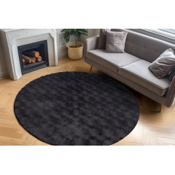 Kusový koberec Diamond Cut 800 Anthrazit kruh