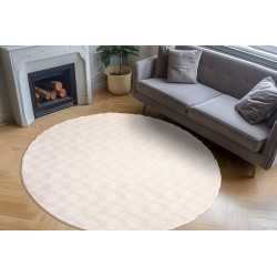 Kusový koberec Diamond Cut 800 Cream kruh