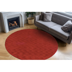 Kusový koberec Diamond Cut 800 Red kruh