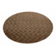 Kusový koberec Diamond Cut 800 Taupe kruh