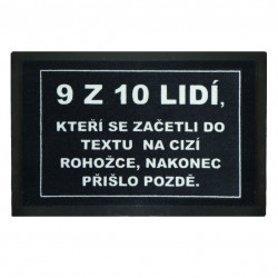 Rohožka 9 z 10ti lidí (přišlo pozdě) 40x60 cm - na ven i na doma