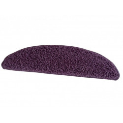 Nášlapy na schody fialový Color shaggy půlkruh