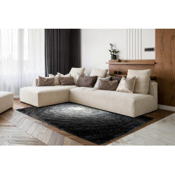 AKCE: 80x150 cm Kusový koberec Flim 008-B2 Circles grey