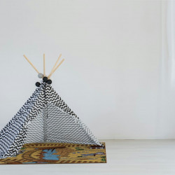 Dětský kusový koberec Western čtverec