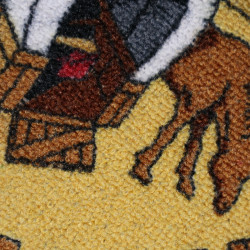 Dětský kusový koberec Western kruh