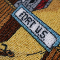 Dětský kusový koberec Western kruh