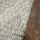 Kusový ručně tkaný koberec Woolen 5 White