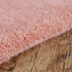 Ručně všívaný kusový koberec Asra wool starorůžová
