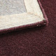 Ručně všívaný kusový koberec Asra wool tm. fialová