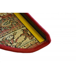 Nášlapy na schody Practica červený půlkruh, samolepící