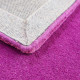 Ručně všívaný kusový koberec Asra wool lila
