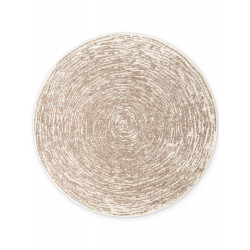 AKCE: 120x120 cm Kusový koberec Gloria Cavallo 106258 Creme Beige kruh