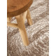 AKCE: 120x120 cm Kusový koberec Gloria Cavallo 106258 Creme Beige kruh