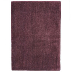 Ručně všívaný kusový koberec Asra wool tm. fialová